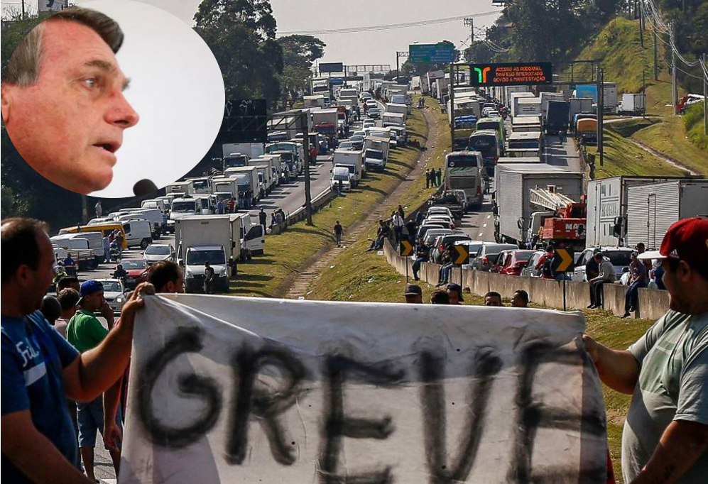 Bolsonaro pede para caminhoneiros não fazerem greve e busca alternativa para baixar preço do diesel